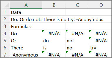 Results of example 6
