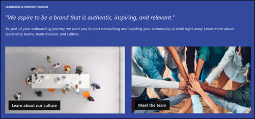 Preview of the Text web part.