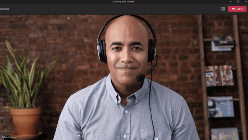 view-only active speaker screenshot