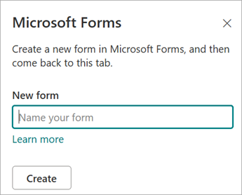 Enter a name for your new form