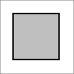 Shows a square.
