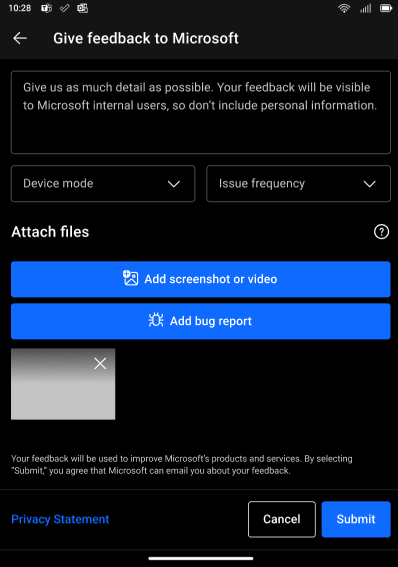 Surface Duo 2 Feedback app