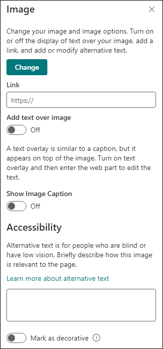 Image web part toolbox