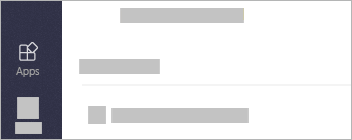 Apps is on the left side of Teams at the bottom of the page