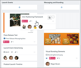Drag a task into a new bucket