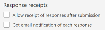 Get a receipt of your response