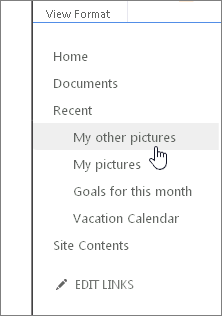 Recently created items